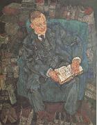 Egon Schiele Portrait of Dr.Hugo Koller (mk12) oil painting on canvas